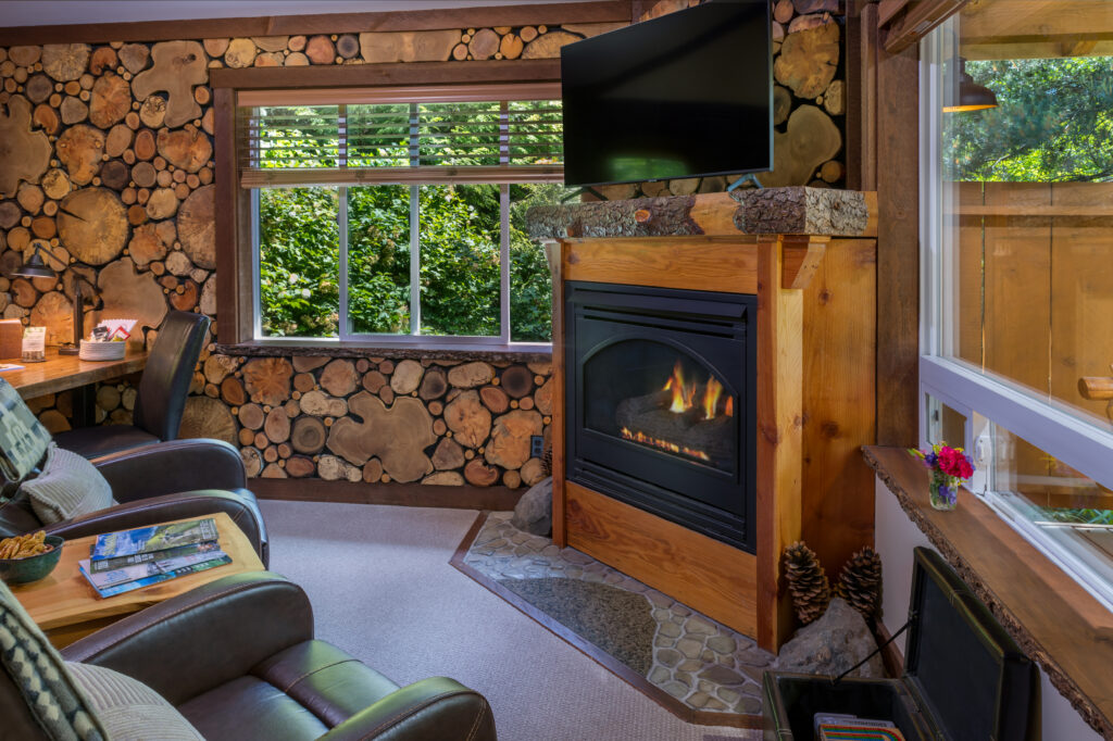 Cozy cabin getaway during Christmas in Washington State