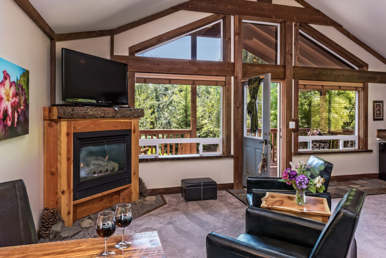 One of the many romantic cabins in washington state for your next adventure in the columbia river gorge - the perfect place for romantic getaways in Washington State