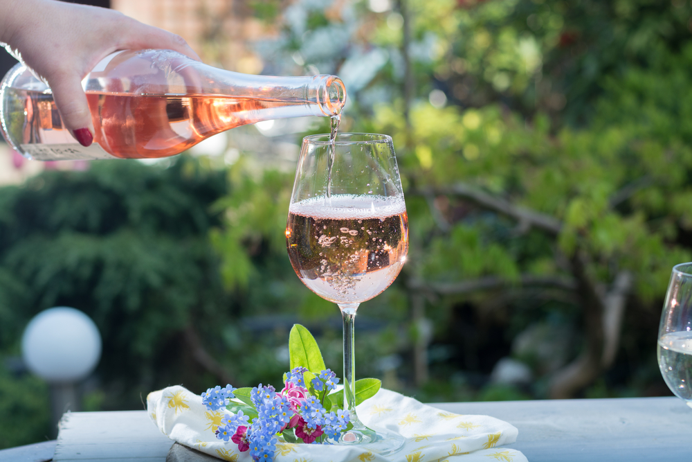 Pouring rose at Hood River wineries