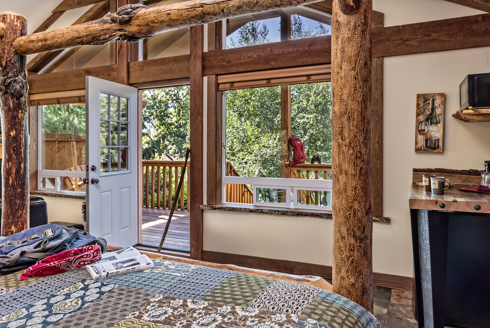 Gorgeous cabin interior near the Maryhill Museum of Art in the Columbia River Gorge