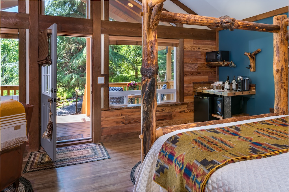 The Most Romantic Getaways Near Oregon 5 Interior of our Mount Adams Cabin, one of the best romantic getaways in Oregon